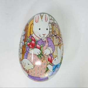 Beatrix Potter Peter rabbit metal tin egg Easter